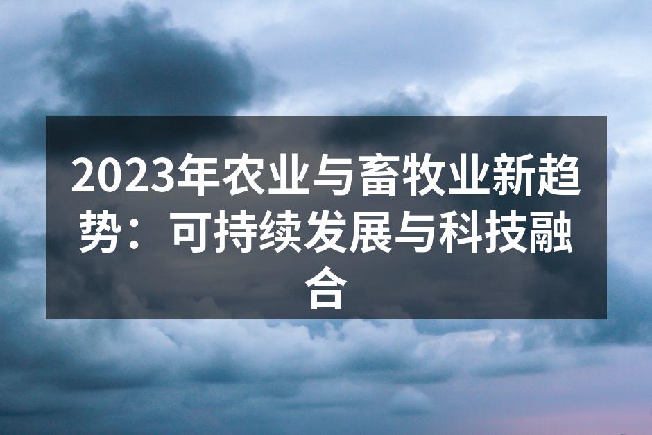 可持续农业的田野